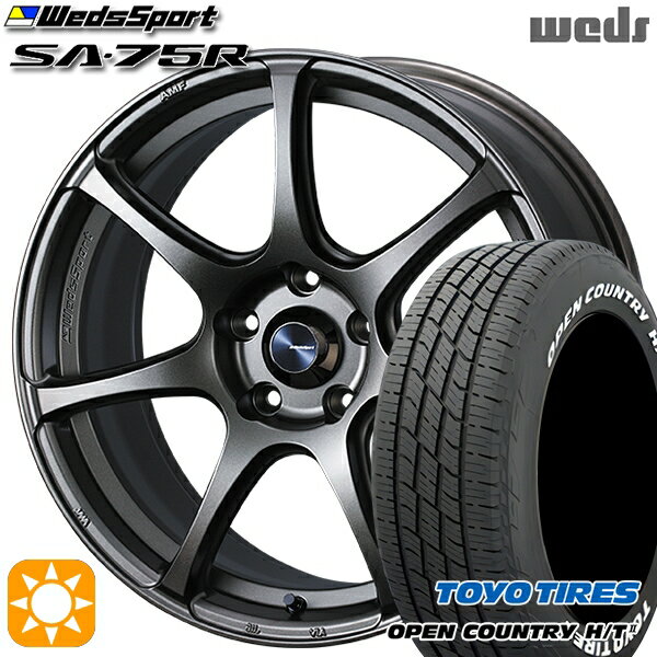 【取付対象】225/60R18 100H トーヨー オープンカントリー H/T2 WL Weds ウェッズスポーツ SA75R EJ-ブロンズ 18インチ 7.5J 5H114.3 サマータイヤホイールセット