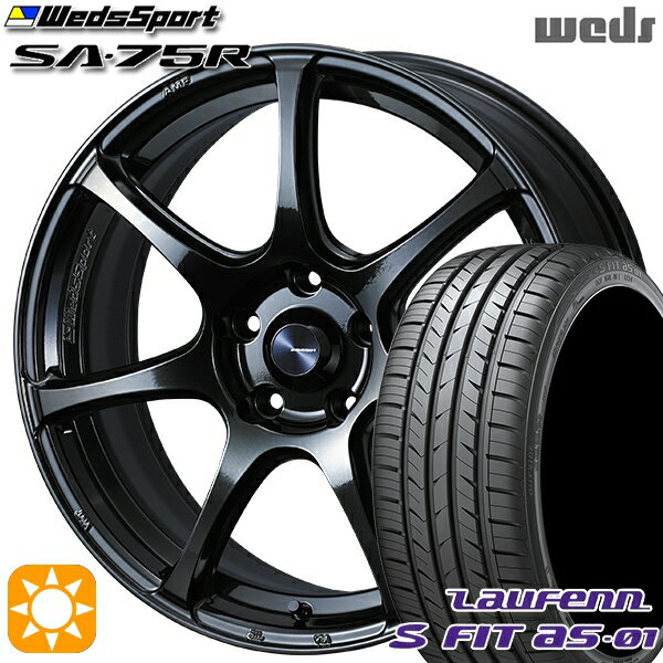 【取付対象】アイシス ノア 215/45R17 91W XL ラウフェン S FIT aS-01 LH02 Weds ウェッズスポーツ SA75R HBCII (ハイパーブラッククリアツー 17インチ 7.0J 5H114.3 サマータイヤホイールセット