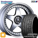 【取付対象】215/45R18 93Y XL ニットー NT555 G2 SSR プロフェッサー SP6 チタンシルバー 18インチ 7.0J 5H114.3 新品 サマータイヤホイール 4本セット 送料無料