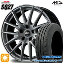 【取付対象】215/40R18 85W トーヨー ナノエナジー3プラス MID シュナイダー SQ27 メタリックシルバー 18インチ 7.0J 5H114.3 サマータイヤホイールセット