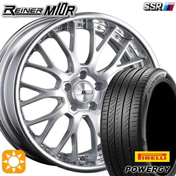 【取付対象】225/40R18 92W XL ピレリ パワジー SSR ライナー M10R ダイヤモンドシルバー 18インチ 7.5J 5H114.3 サマータイヤホイールセット