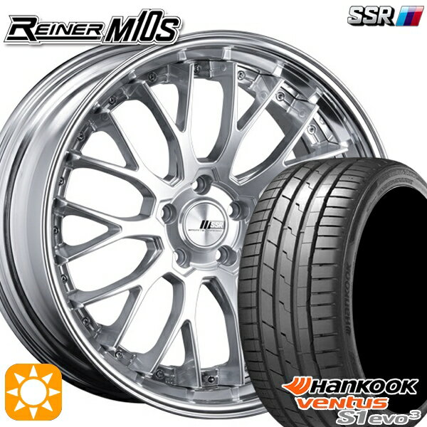 【取付対象】225/35R19 88Y XL ハンコック veNtus S1 evo3 K127 SSR ライナー M10S ダイヤモンドシルバー 19インチ 8.0J 5H114.3 サマータイヤホイールセット