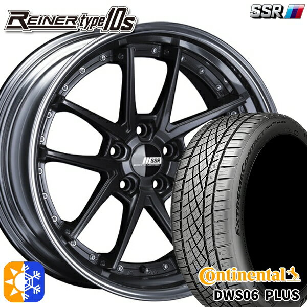 225/50R18 95W コンチネンタル DWS06+ SUV SSR ライナー タイプ 10R プリズムダークガンメタ 18インチ 7.5J 5H114.3 オールシーズンタイヤホイールセット