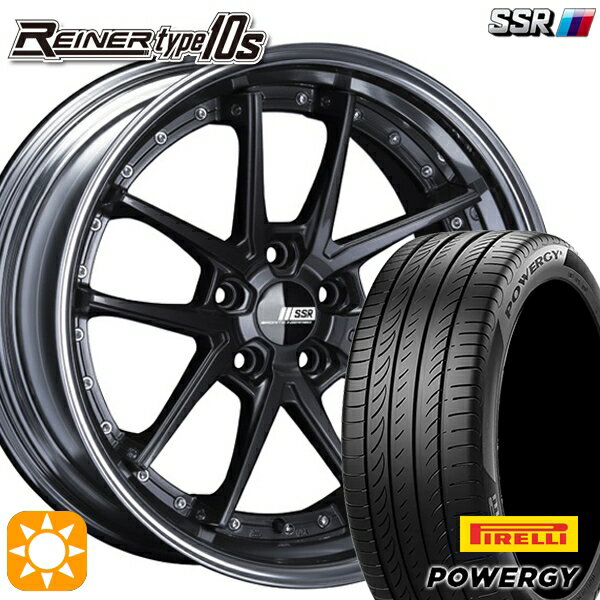 【取付対象】225/40R18 92W XL ピレリ パワジー SSR ライナー タイプ 10R プリズムダークガンメタ 18インチ 7.5J 5H114.3 サマータイヤホイールセット