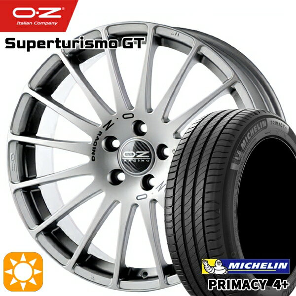 【取付対象】ベンツ Aクラス/Bクラス 225/45R17 94W XL ミシュラン プライマシー4プラス OZ スーパーツーリズモ GT グリジオコルサ 17インチ 7.5J 5H112 サマータイヤホイールセット