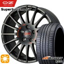 【取付対象】ベンツ Aクラス/Bクラス 225/40R18 92W XL ウィンラン R330 OZ スーパーツーリズモ GT マットブラック/レッドロゴ 18インチ 8.0J 5H112 サマータイヤホイールセット