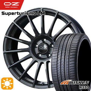 【取付対象】ベンツ Aクラス 205/55R17 95W XL ウィンラン R330 OZ スーパーツーリズモ LM マットグラファイト 17インチ 7.5J 5H112 サマータイヤホイールセット