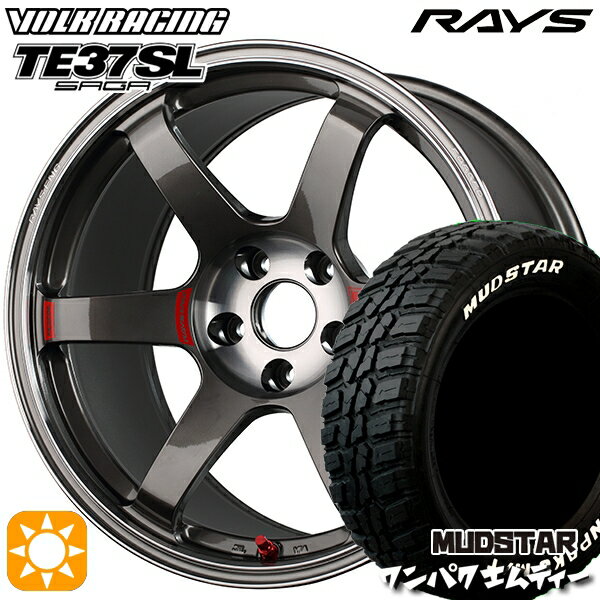 【取付対象】185/60R15 88S WL マッドスター ワンパク M/T ホワイトレター RAYS ボルクレーシング TE37 ソニック SL PG 15インチ 6.0J 4H100 サマータイヤホイールセット