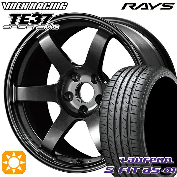 【取付対象】215/55R17 94W ラウフェン S FIT aS-01 LH02 RAYS ボルクレーシング TE37 サーガ S-プラス MM 17インチ 7.5J 5H114.3 サマータイヤホイールセット