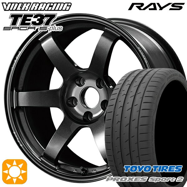 【取付対象】225/40R18 92Y XL トーヨー プロクセススポーツ2 RAYS ボルクレーシング TE37 サーガ S-プラス MM 18インチ 7.5J 5H114.3 サマータイヤホイールセット