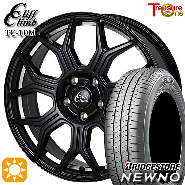 【取付対象】215/45R18 93W XL ブリヂストン ニューノ トレジャーワン クリフクライム TC10M ブラックアンダーカットポリッシュ 18インチ 7.0J 5H114.3 サマータイヤホイールセット