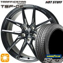 【取付対象】ノア ヴォクシー 215/35R19R19 85W XL グッドイヤー イーグル LSEXE HotStuff トラフィックスターフォージド TSF-02 ブラッシュド/ブラッククリア 19インチ 8.0J 5H114.3 サマータイヤホイールセット