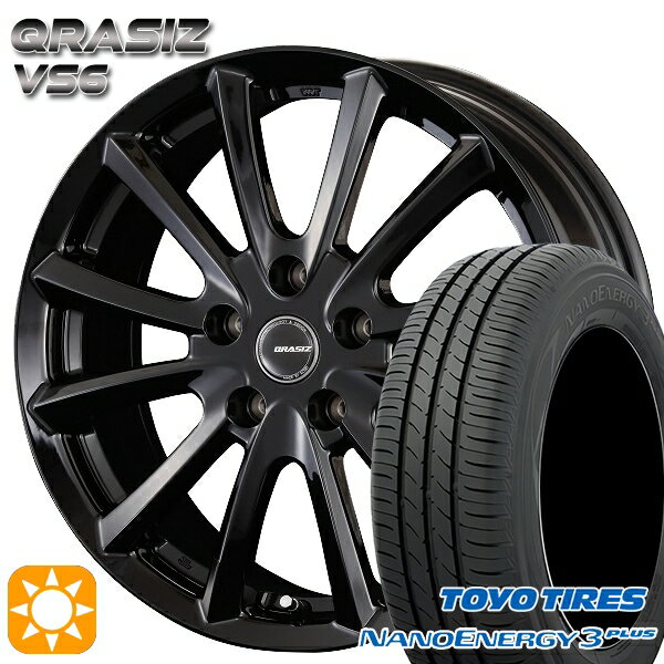 【取付対象】215/60R16 95H トーヨー ナノエナジー3プラス コーセイ クレイシズ VS6 グロッシーブラック 16インチ 6.5J 5H114.3 サマータイヤホイールセット