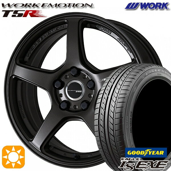 【取付対象】215/35R19 85W XL グッドイヤー イーグル LSEXE WORK エモーション T5R マットグラファイト 19インチ 8.5J 5H114.3 サマータイヤホイールセット