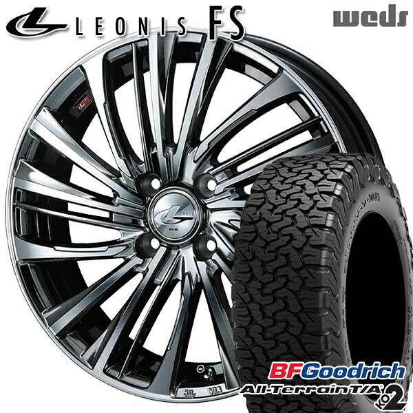 【最大2,000円OFFクーポン】ライズ ロッキー 215/65R16 103/100S RBL BFグッドリッチ オールテレーン T/A KO2 Weds レオニス FS BMCMC (ブラックメタルコート/ミラーカット) 16インチ 6.0J 4H100 サマータイヤホイールセット