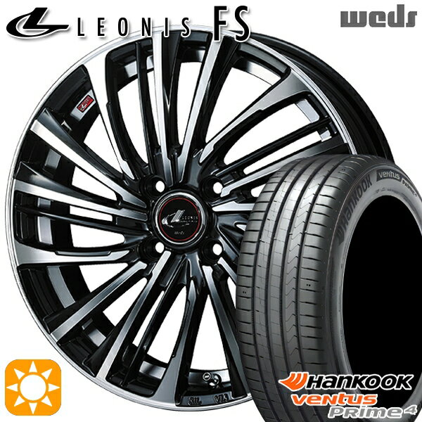 【取付対象】ライズ ロッキー 205/60R16 96V XL ハンコック veNtus PRime4 K135 Weds レオニス FS PBMC (パールブラック/ミラーカット) 16インチ 6.0J 4H100 サマータイヤホイールセット