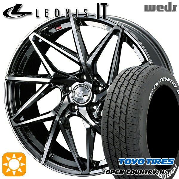 【取付対象】フォレスター（SH系） 215/60R17 96H トーヨー オープンカントリー H/T2 WL Weds レオニス IT BMCMC (ブラックメタルコート/ミラーカット) 17インチ 7.0J 5H100 サマータイヤホイールセット
