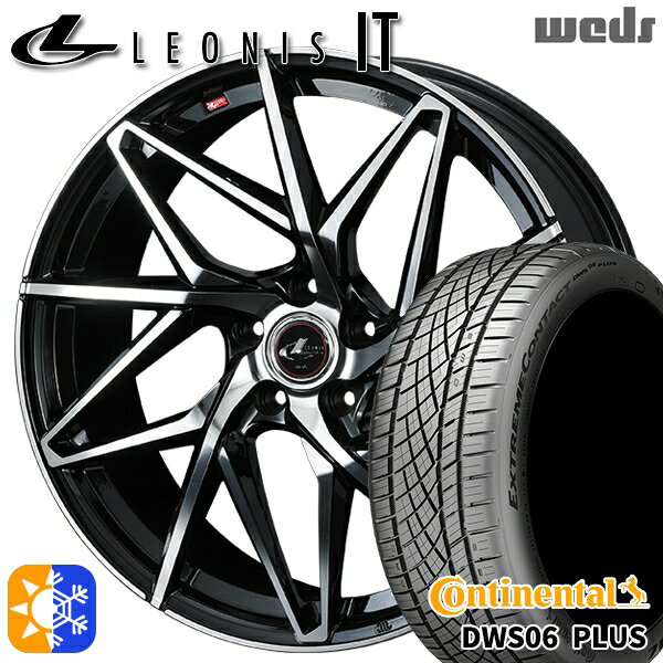 C-HR ヴェゼル 225/50R18 95W コンチネンタル DWS06+ SUV Weds レオニス IT PBMC (パールブラック/ミラーカット) 18インチ 7.0J 5H114.3 オールシーズンタイヤホイールセット
