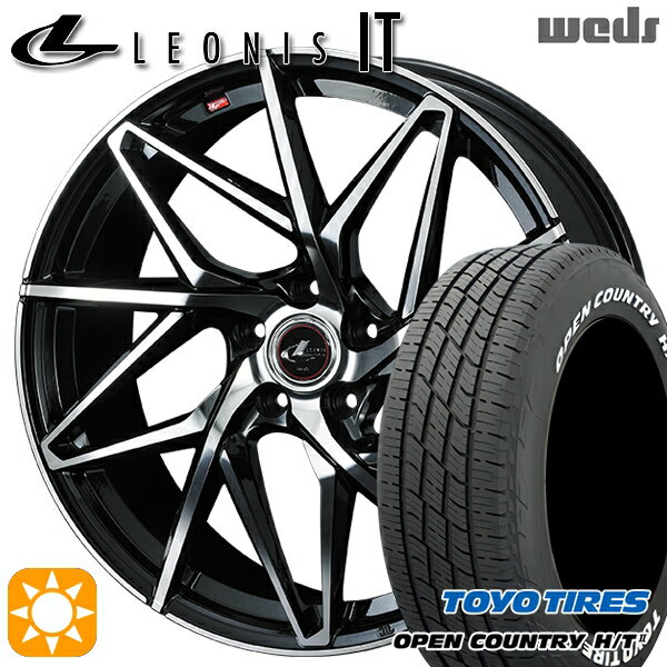 【取付対象】ヤリスクロス 205/65R16 95H トーヨー オープンカントリー H/T2 WL Weds レオニス IT PBMC (パールブラック/ミラーカット) 16インチ 6.5J 5H114.3 サマータイヤホイールセット