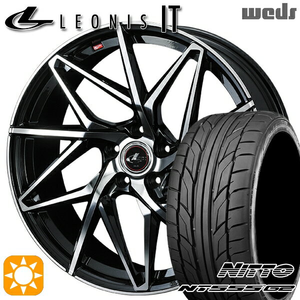 【取付対象】ノア ヴォクシー 215/35R19 85Y XL ニットー NT555 G2 Weds レオニス IT PBMC (パールブラック/ミラーカット) 19インチ 8.0J 5H114.3 サマータイヤホイールセット