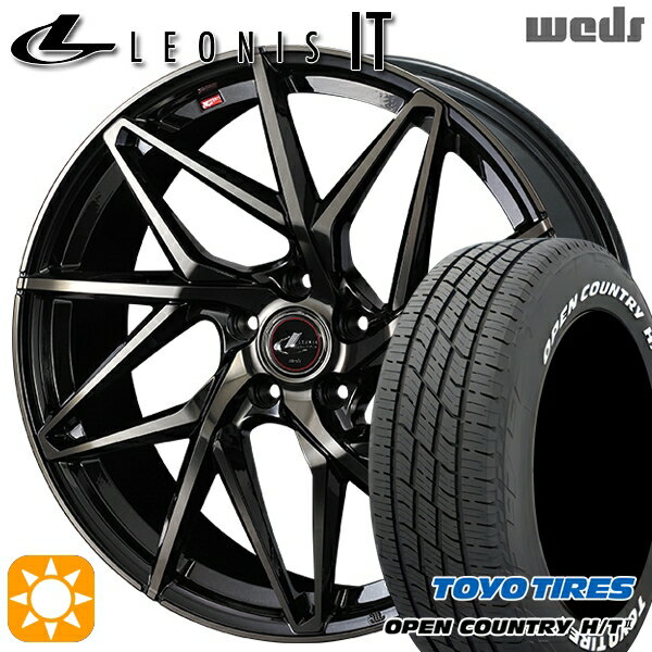 【取付対象】225/60R17 99H トーヨー オープンカントリー H/T2 WL Weds レオニス IT PBMC/TI (パールブラック ミラーカット/チタントップ) 17インチ 7.0J 5H114.3 サマータイヤホイールセット