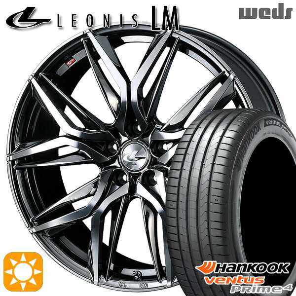 【取付対象】215/45R17 91W XL ハンコック veNtus PRime4 K135 Weds レオニス LM BMCMC (ブラックメタルコート/ミラーカット) 17インチ 7.0J 5H100 サマータイヤホイールセット