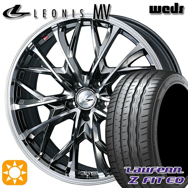 【取付対象】225/45R18 95Y XL ラウフェン Z FIT EQ LK03 Weds レオニス MV BMCMC (ブラックメタルコート ミラーカット) 18インチ 7.0J 5H114.3 サマータイヤホイールセット