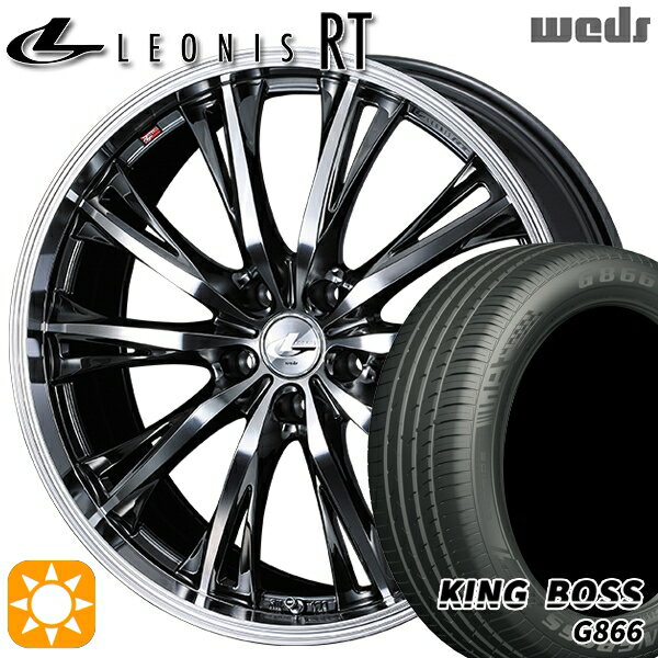 【取付対象】225/55R19 99W キングボス G866 Weds レオニス RT BMCMC 19インチ 7.5J 5H114.3 サマータイヤホイールセット