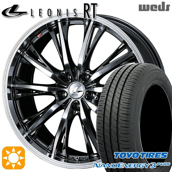 【取付対象】215/45R18 89W トーヨー ナノエナジー3プラス Weds レオニス RT BMCMC 18インチ 7.0J 5H114.3 サマータイヤホイールセット