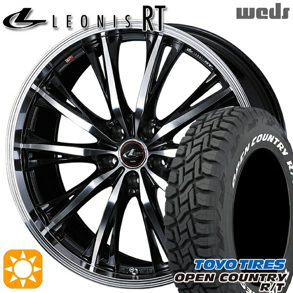 【取付対象】215/65R16C 109/107Q トーヨー オープンカントリー R/T ホワイトレター Weds レオニス RT PBMC 16インチ 6.5J 5H114.3 サマータイヤホイールセット