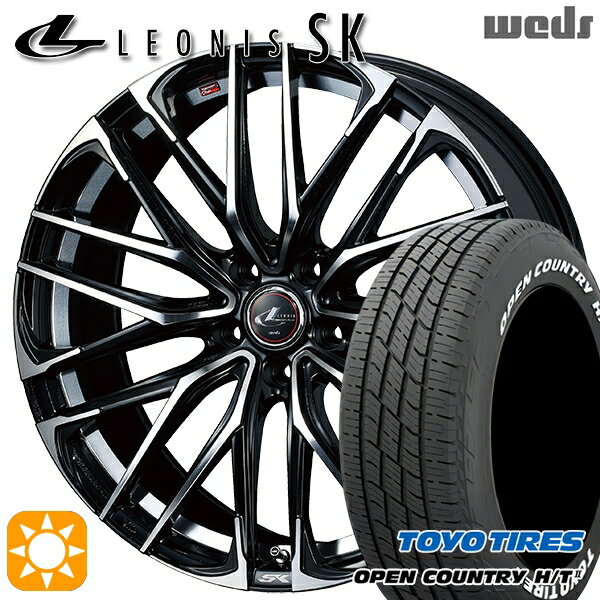 【取付対象】225/60R18 100H トーヨー オープンカントリー H/T2 WL Weds レオニス SK PBMC (パールブラック ミラーカット) 18インチ 8.0J 5H114.3 サマータイヤホイールセット