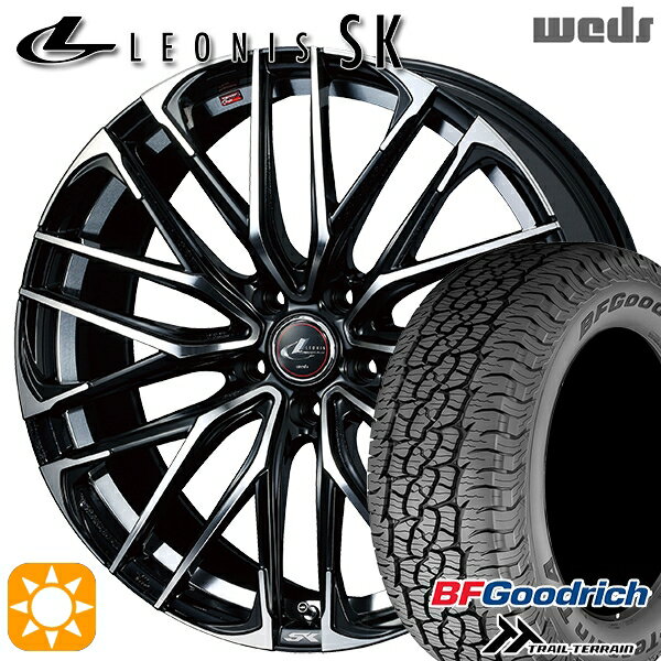 【取付対象】235/60R18 107H XL RBL BFグッドリッチ トレールテレーン Weds レオニス SK PBMC (パールブラック ミラーカット) 18インチ 8.0J 5H114.3 サマータイヤホイールセット