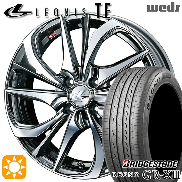 【取付対象】アクア クロスビー 185/55R16 83V ブリヂストン レグノ GR-X3 Weds レオニス TE BMCMC (ブラックメタルコート/ミラーカット) 16インチ 6.0J 4H100 サマータイヤホイールセット