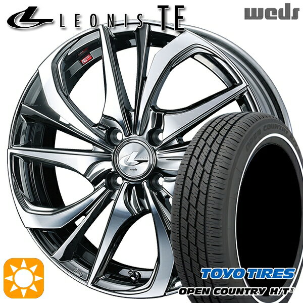 【取付対象】165/65R15 81H トーヨー オープンカントリー H/T2 WR Weds レオニス TE BMCMC (ブラックメタルコート/ミラーカット) 15インチ 4.5J 4H100 サマータイヤホイールセット