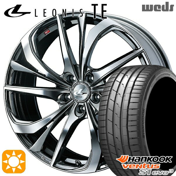 【取付対象】セレナ 215/40R18 89Y XL ハンコック veNtus S1 evo3 K127 Weds レオニス TE BMCMC (ブラックメタルコート/ミラーカット) 18インチ 7.0J 5H114.3 サマータイヤホイールセット