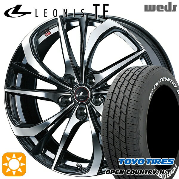 【取付対象】225/60R18 100H トーヨー オープンカントリー H/T2 WL Weds レオニス TE PBMC (パールブラック ミラーカット) 18インチ 8.0J 5H114.3 サマータイヤホイールセット