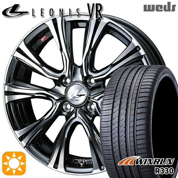 【取付対象】195/40R17 81W XL ウィンラン R330 Weds レオニス VR BMCMC 17インチ 6.5J 4H100 サマータイヤホイールセット