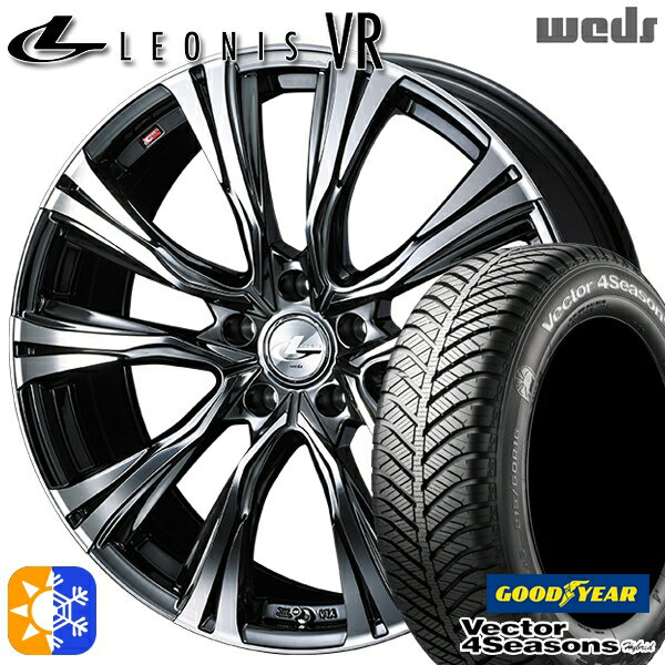 225/40R18 92H XL グッドイヤー ベクター フォーシーズンズ Weds ウェッズ レオニス VR BMCMC 18インチ 7.0J 5H114.3 オールシーズンタイヤホイールセット