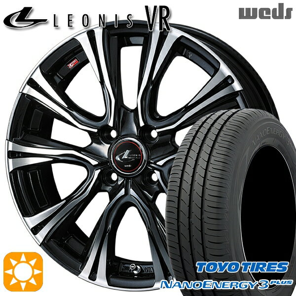【取付対象】195/45R16 80W トーヨー ナノエナジー3プラス Weds レオニス VR PBMC 16インチ 6.0J 4H100 サマータイヤホイールセット