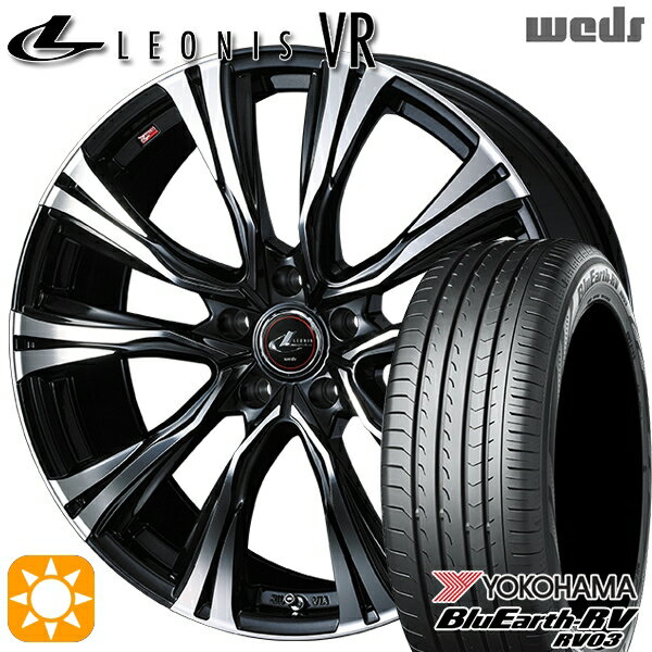 【取付対象】215/50R17 95V XL ヨコハマ ブルーアース RV03 Weds レオニス VR PBMC 17インチ 7.0J 5H114.3 サマータイヤホイールセット
