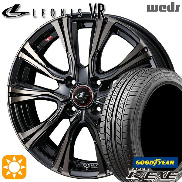 【取付対象】195/45R16 84W XL グッドイヤー イーグル LSEXE Weds レオニス VR PBMC/TI 16インチ 6.0J 4H100 サマータイヤホイールセット