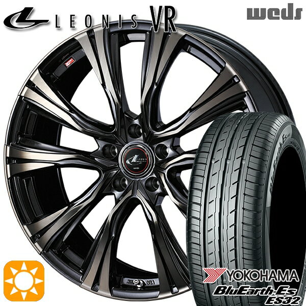 【取付対象】225/40R18 92W XL ヨコハマ ブルーアース ES32 Weds レオニス VR PBMC/TI 18インチ 7.0J 5H114.3 サマータイヤホイールセット