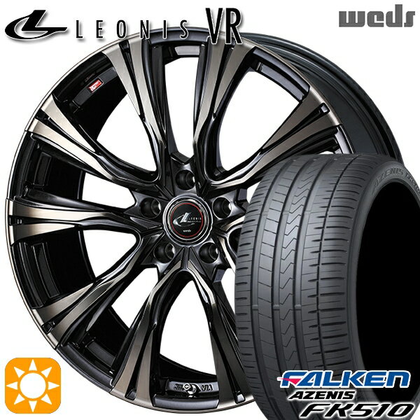 【取付対象】215/35R19 85Y XL ファルケン アゼニス FK510 Weds レオニス VR PBMC/TI 19インチ 8.0J 5H114.3 サマータイヤホイールセット