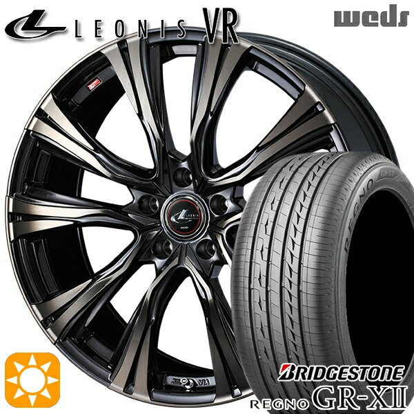 【取付対象】195/65R15 91H ブリヂストン レグノ GRX2 Weds レオニス VR PBMC/TI 15インチ 6.0J 5H114.3 サマータイヤホイールセット