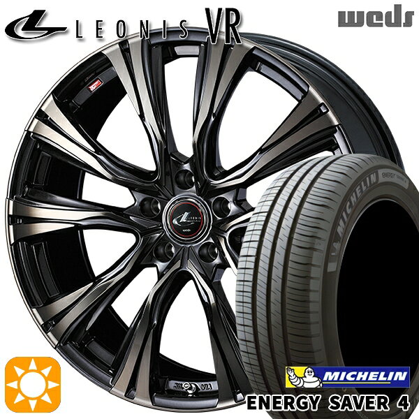 【取付対象】205/65R15 99H XL ミシュラン エナジーセイバー4 Weds レオニス VR PBMC/TI 15インチ 6.0J 5H114.3 サマータイヤホイールセット