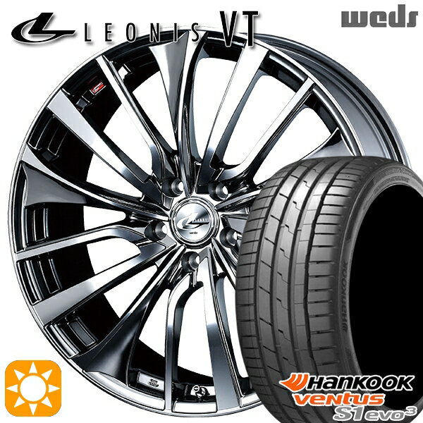 【取付対象】225/35R20 93Y XL ハンコック veNtus S1 evo3 K127 Weds レオニス VT BMCMC (ブラックメタルコート ミラーカット) 20インチ 8.5J 5H114.3 サマータイヤホイールセット