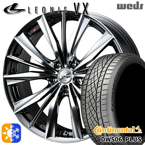 アイシス ノア 215/45R17 91W XL コンチネンタル DWS06+ Weds レオニス VX BMCMC (ブラックメタルコート ミラーカット) 17インチ 7.0J 5H114.3 オールシーズンタイヤホイールセット