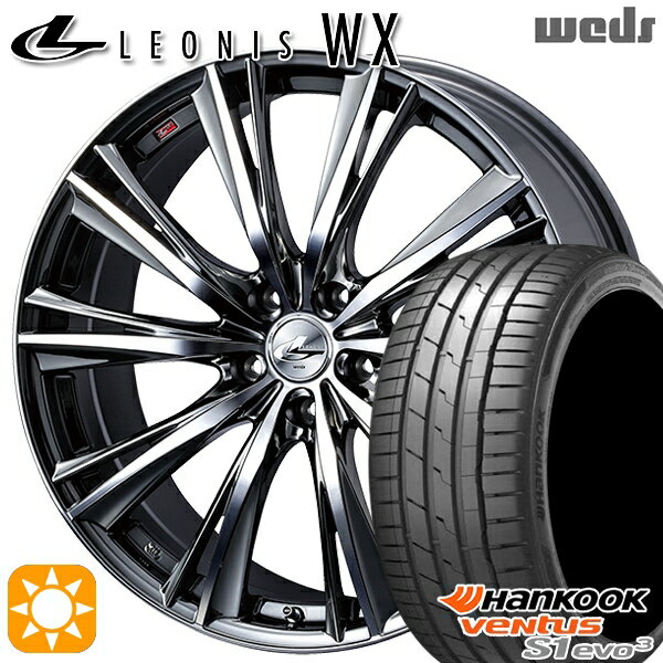 【取付対象】245/35R20 95Y XL ハンコック veNtus S1 evo3 K127 Weds レオニス WX BMCMC (ブラックメタルコート ミラーカット) 20インチ 8.5J 5H114.3 サマータイヤホイールセット