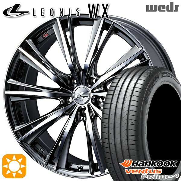 【取付対象】215/60R17 96V ハンコック veNtus PRime4 K135A Weds レオニス WX BMCMC (ブラックメタルコート ミラーカット) 17インチ 7.0J 5H114.3 サマータイヤホイールセット
