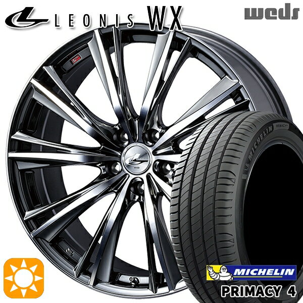 【取付対象】マークX レクサスIS 235/40R19 96W XL VOL ミシュラン プライマシー4 Weds レオニス WX BMCMC (ブラックメタルコート ミラーカット) 19インチ 8.0J 5H114.3 サマータイヤホイールセット
